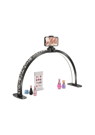 Trled F-700a 70cm Zebra Desenli Katlanabilir Masaüstü Manikür Ve Protez Tırnak Lambası Standart