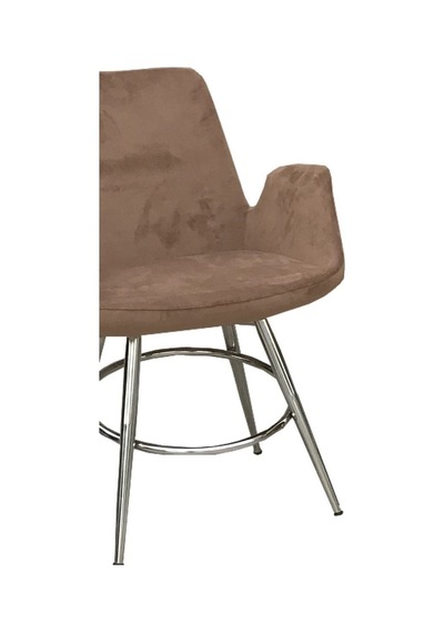 Bengimobilya Sandalye Maki Kollu Krem Model Dökme Sünger Metal Transmisyon Çel