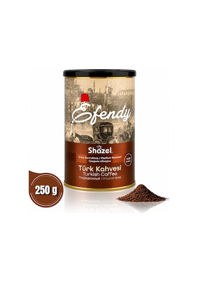 Efendy Türk Kahvesi Silindir Teneke Kutu 250gr Geleneksel Orta Kavrulmuş Diğer
