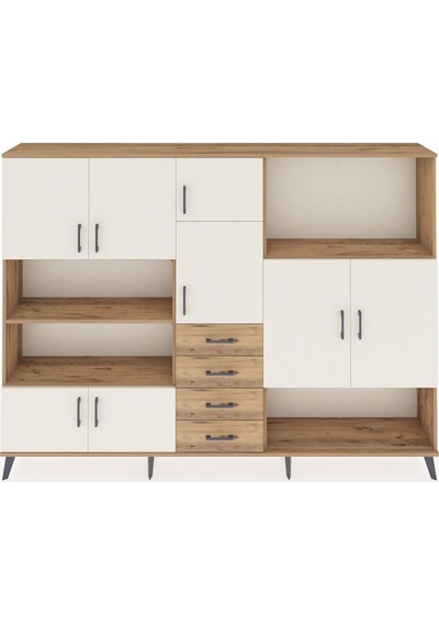 Arges Dolap 10 Raflı 4 Çekmeceli 8 Kapaklı 220x30x163 Çam-aytaşı/ Çam-aytaşı/çam Arges Dolap 10 Raflı 4 Çekmeceli 8 Kapaklı 220x30x163 Çam-aytaşı/ Çam-aytaşı/çam