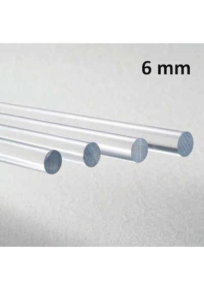 Pleksi Çubuk Akrilik Şeffaf Pleksiglass 6 Mm