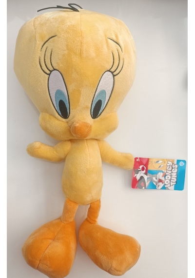 Tweety Civciv Peluş Oyuncak Sevimli Kuş Pelüş Büyük Boy 60 Cm Beyaz