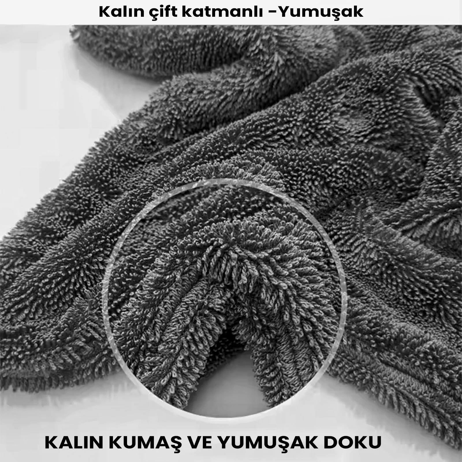 Oto Kurulama Havlusu 40x60 Cm Çift Taraflı Schön Weiter