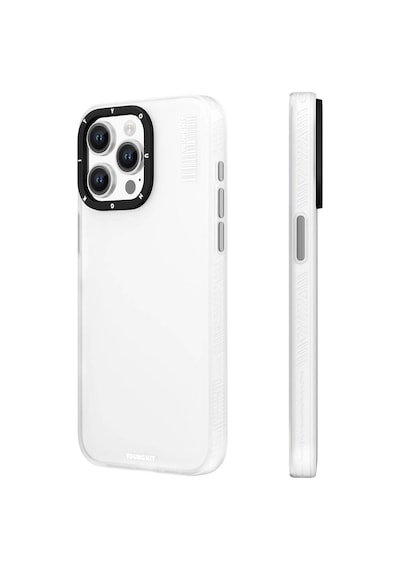 Apple Uyumlu iPhone 15 Pro Max Kılıf Buzlu Mat Tasarım Youngkit Hidden Sand Serisi Kapak Siyah