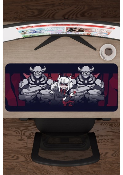 Helltaker Kaymaz Dikişli Kauçuk Oyuncu Mousepad V3 - 70x30 Xl Gaming Mouse Pad Fare Altlığı