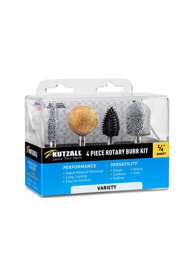 Kutzall 14vkıt01 Karışık Ahşap Törpü Seti 4 Parça Sap: 6.3mm