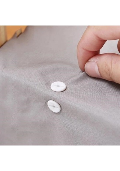 Yorgan Kılıfı Ve Çarşaf Tutucu Sabitleyici Düğme Kiti Altın Ve Çok Renkli
