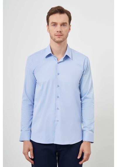 Morven Erkek A. Mavi Pamuk Düz Desen İtalyan Yaka Slim Fit Gömlek 24mc004091311 A. Mavi Morven Erkek A. Mavi Pamuk Düz Desen İtalyan Yaka Slim Fit Gömlek 24mc004091311 A. Mavi
