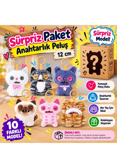 Anahtarlık Sürpriz Paket 12 Cm
