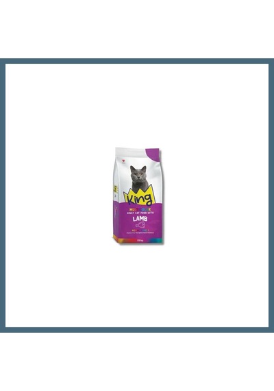 King Multicolor Renkli Taneli Kuzu Etli Yetişkin Kedi Maması 15 Kg Agc