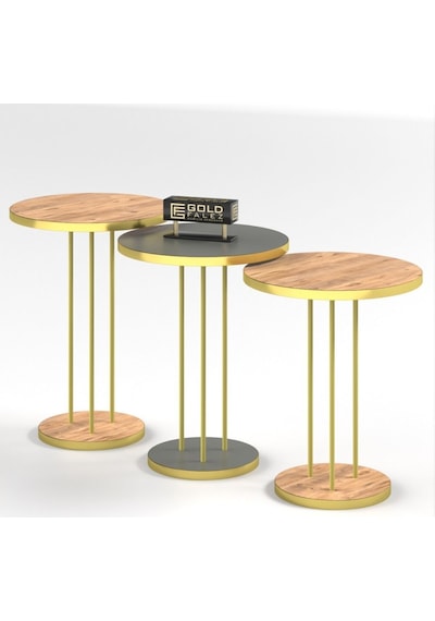 Zigon Sehpa Terra Gold Ceviz Antrasit Trr01 Diğer
