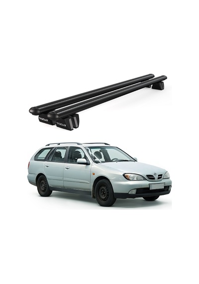 Pençe Nissan Primera W11 1997-2002 Uyumlu Siyah Ara Atkı Port Bagaj Tavan Barı