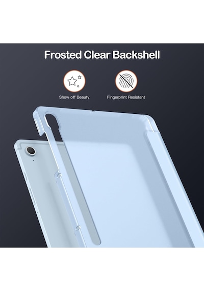 Samsung Galaxy Uyumlu Tab S10 Fe+ Plus 13.1inç Kılıf Flip Cover Kalem Bölmeli Pc Case X620 X626 Kapaklı Kılıf