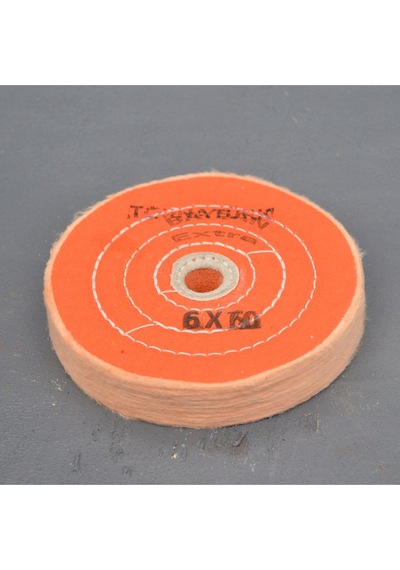 6 X 60 X Delik 20 - 22 Mm Turuncu Delik Polisaj Cila Bezleri - Polisaj Cila Keçesi 150 Mm