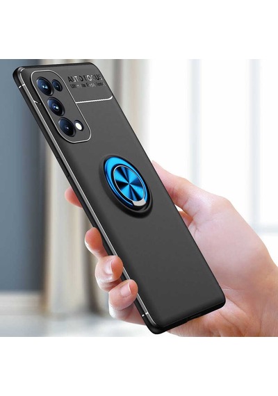 Oppo Reno 5 5g Kılıf Zore Ravel Silikon Kapak Kırmızı