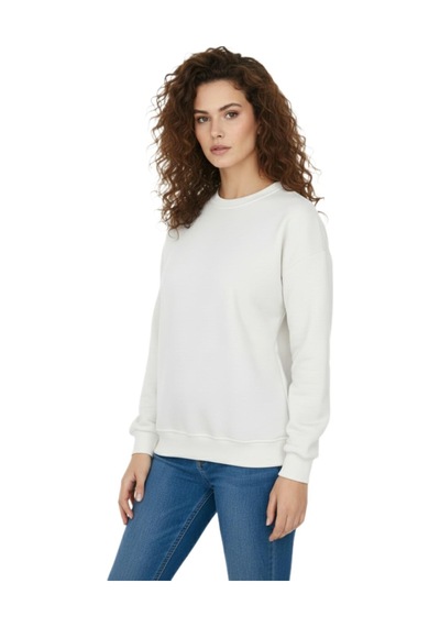 Baglan Kadın Spor Sıfıryaka Sweatshirt Bgl-st05061 Krem