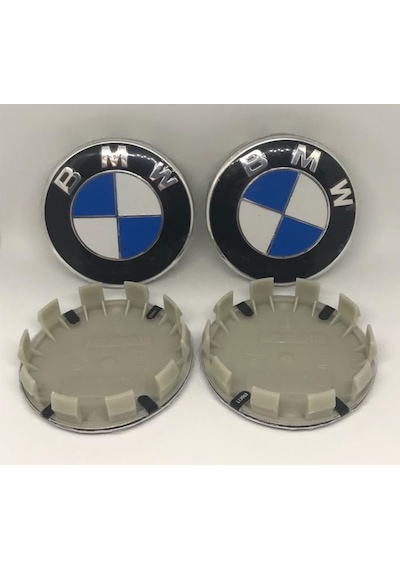 Bmw Jant Logosu 68 MM Beyaz - Mavi