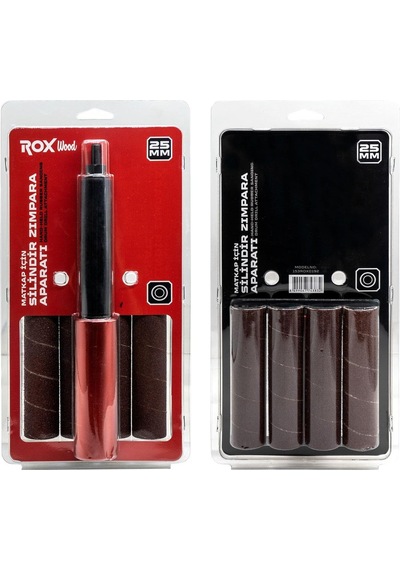 Rox Wood 0192 Matkap İçin Silindir Zımpara Aparatı 25 Mm