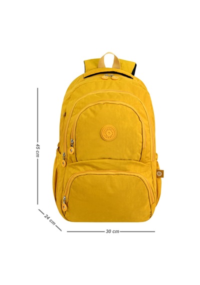 Sirt Cantasi Gunluk Cantasi Okul Cantasi Sari Galb Leather Sarı
