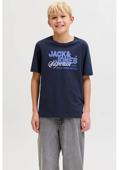 Jack & Jones Jjelogo Çocuk Tişört Lacıvert
