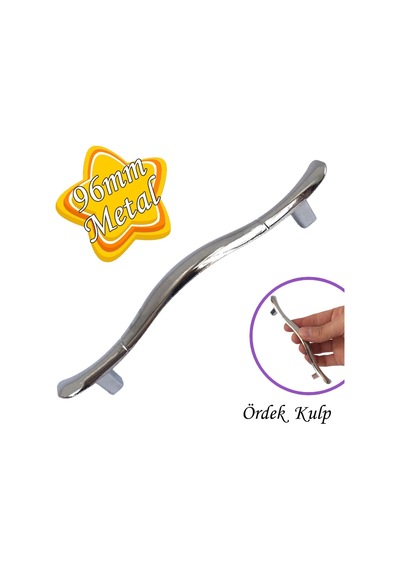 Ördek Kulp Krom 96 Mm Kulp Mobilya Mutfak Dolabı Çekmece Dolap Kapak Kulpu Kulbu Metal Kulpları