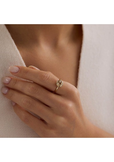 Sembol Gold 14 Ayar Altın Düğüm Model Yüzük 0,72 Gr T14648 Çok Renkli