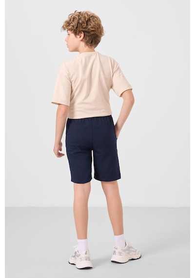 Bej-lacivert Pamuklu Oversize Fit Dokuma Hafif Esnek Chino Erkek Çocuk Şort Takım - 11277 Bej Bej-lacivert Pamuklu Oversize Fit Dokuma Hafif Esnek Chino Erkek Çocuk Şort Takım - 11277 Bej