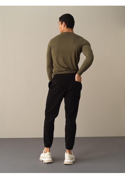 Xint Siyah Regular Fit Sweat Pantolon 380136