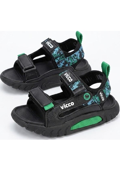 Vicco 332.f26y.179 Siyah Konan Hafif Rahat Erkek Çocuk Sandalet