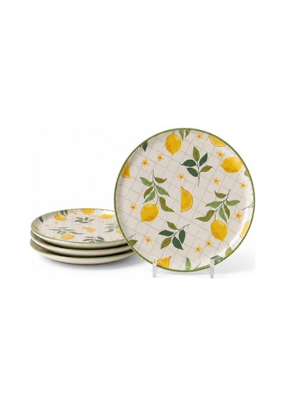 Keramika Lemon Nordic Pasta Tabağı 22 Cm 4 Adet 22090 Çok Renkli