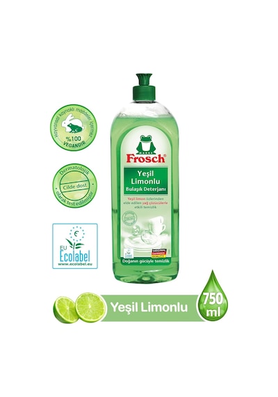 Bulaşık Deterjanı Yeşil Limonlu 750 Ml