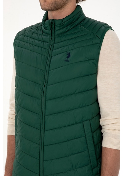 U.s. Polo Assn. Erkek Koyu Yeşil Yelek Dokuma 50312012-vr079 Koyu Yesıl