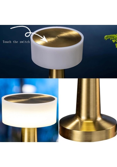 Dekoratif Led Masa Lambası Mz-328 Gold