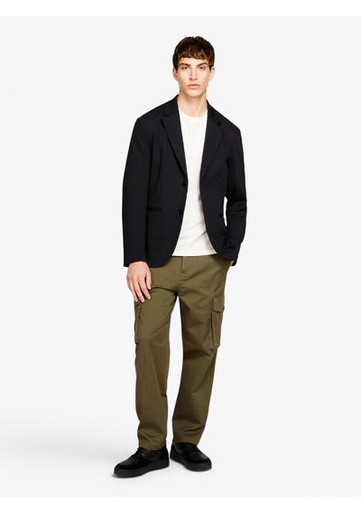 Sisley Rahat Kalıp Astarsız Ceket Erkek Siyah Mont - 323a285ssw015