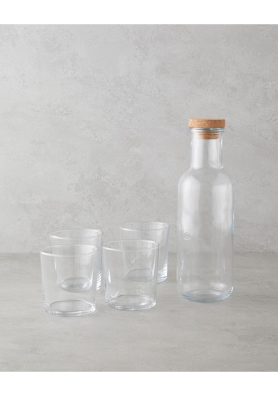 English Home Selly Cam 5 Parça Su Takımı 1000 Ml + 380 Ml Şeffaf