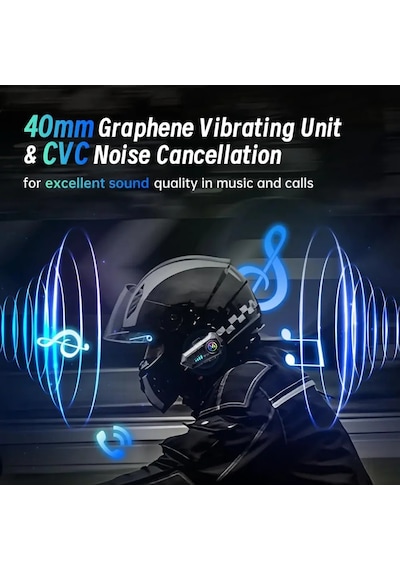 Y10 Motosiklet Kablosuz Bluetooth 5.3 Kask Kulaklık İntercom Y10 Motosiklet Kablosuz Bluetooth 5.3 Kask Kulaklık İntercom