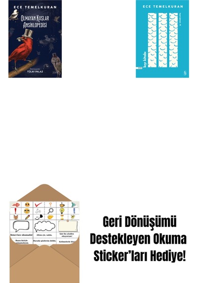 Olmayan Kuşlar Ansiklopedisi + Kıyı Kitabı + Okuma Sticker'ları