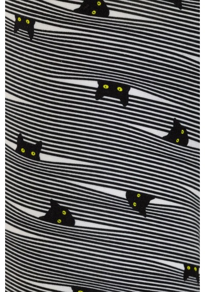 Farm Animals Yellow Eyed Hide N Cat Desenli Boxer gri