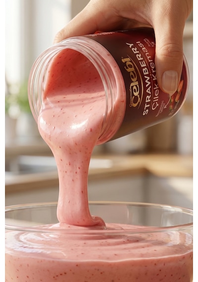 Çilek Kreması 320 Gr - Sürülebilir Gerçek Çilek Kreması