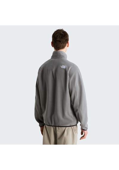 The North Face M Mountain Athletics Glacier 1/4 Zip Fl Erkek Polar-34086 Gri