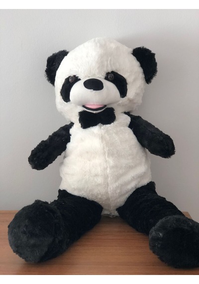 Sevimli Panda Peluş Oyuncak Dev Boy 75 Cm Hediyelik Uyku Arkadaşı Beyaz