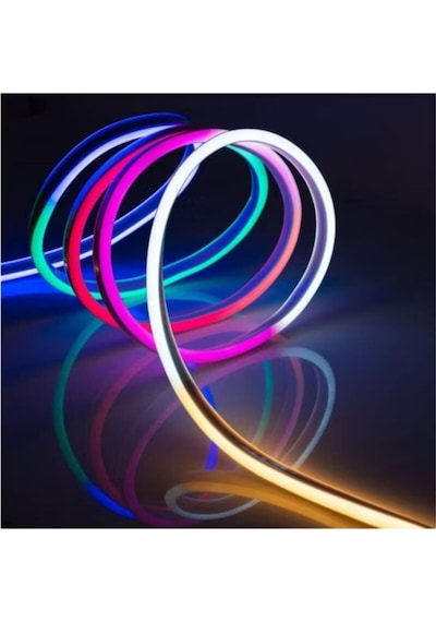Ct-4567 Pixel Neon Led Set 5 Metre Rgb Kumandalı Esnek Şerit Işık İç & Dış Mekan Dekoratif Aydı