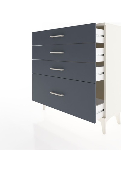 Arges Şifonyer 4 Çekmeceli 88x30x96 Aytaşı-antrasit Aytaşı