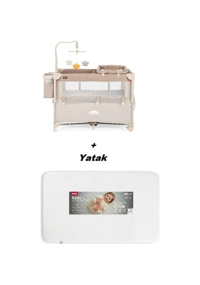 Kanz Summer Anne Yanı Park Yatak Bej - Yataklı