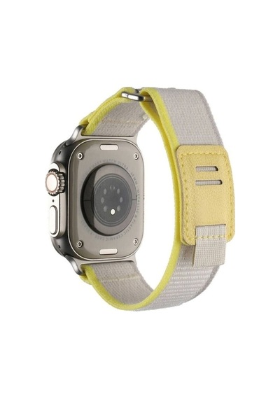 Apple Uyumlu  Watch  Ultra 49mm Hasır Kordon Zore Krd-106 Strap Kayış
