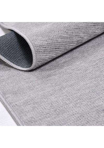 Çam Halı Crea Decolux Azade 8205 Gri Özel Kaymaz Tabanlı Pamuk Dokuma Kilim