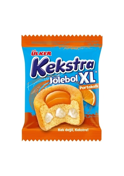 Kekstra Jölebol Portakallı Xl Kek - 70 Gram - 16 Adet