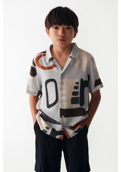 Nk Kids Erkek Gömlek 24ynk46324 Gri