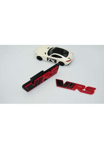 Dk Tuning Skoda Vrs Ön Panjur Bagaj Kırmızı Siyah Logo Arma Seti