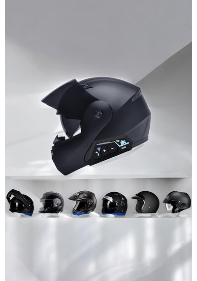 Kask Kulaklığı Motosiklet Intercom Interkom Dinleme Konuşma Özellikli Su Geçirmez